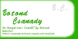 botond csanady business card